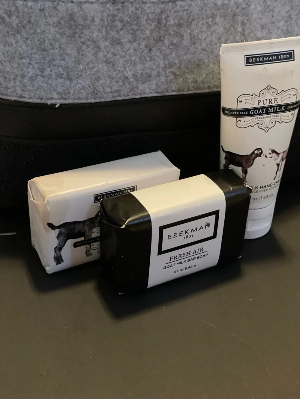 Beekman 1802 Goat Milk Soap & Hand Cream Set - White, Black